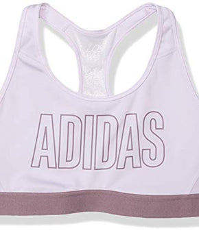 adidas Women's Don't Rest Alphaskin Sport Branded Bra Purple Tint Size XXS