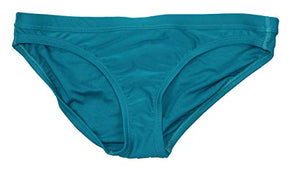 Nike Athletic Sport Solid Color Bikini Bottom Swimwear Green Abyss, Size M
