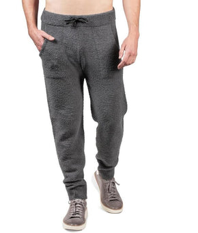 Natori Mens Sherpa Knit Comfy Jogger Pants Gray Size L MSRP $84