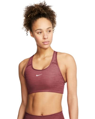 Nike Swoosh Women's Medium-Support 1-Piece Pad Sports Bra Size M Purple