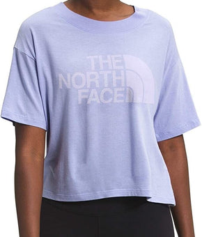 THE NORTH FACE Womens Half Dome Lavender Crop Tee Purple Size L