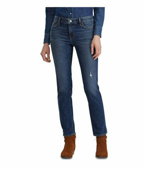 RALPH LAUREN Womens Navy Skinny Jeans Blue Size 14 MSRP $100