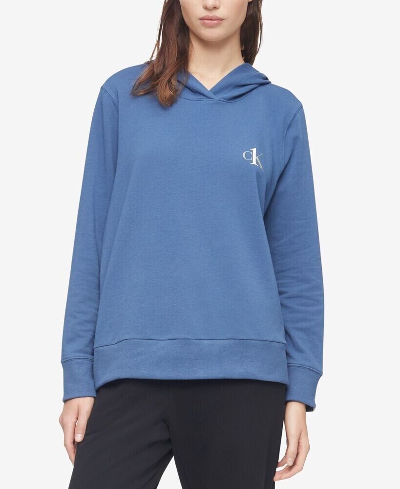 Calvin Klein Women Plus French Terry Lounge Hoodie blue Size 3X MSRP $54