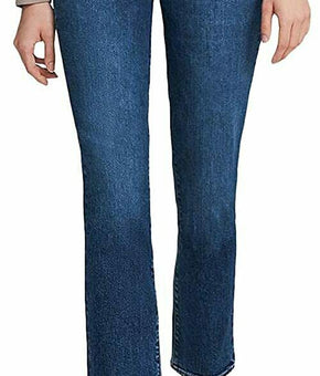J Brand Adele Ankle Straight-Leg Jeans Blue Women Size 32 MSRP $228