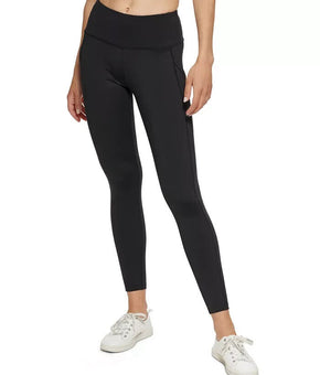 CALVIN KLEIN PERFORMANCE Women High-Waist Compression Tights Size M Black $60