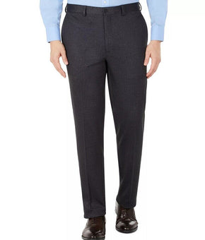 Calvin Klein Mens Knit Slim-Fit Suit Separate Pants Dark gray Size 36 X 32