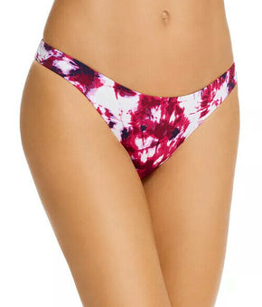 AQUA Swim Tie-Dyed Bikini Bottom womens Purple Size L MSRP $48