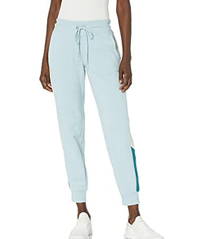 Calvin Klein Performance Women's Colorblock Inset Skinny Jogger, Aquatic, Size XL