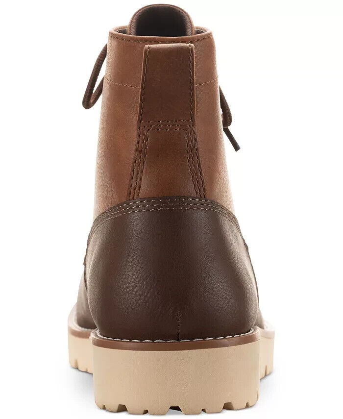 Sun + Stone Men's Wilder Solid Lug Sole Boots -Brown- Size 9M
