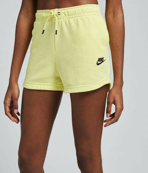 Nike Women's Sportswear Essential Terry Shorts Yellow Size XL MSRP $40