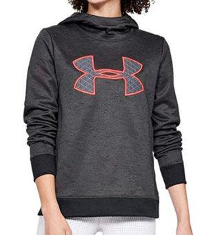 Under Armour Women's Big Logo Hoodie 1317891 Black Heather Size S MSRP $55