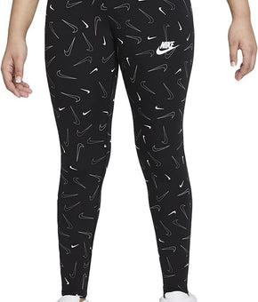 Nike Girl's NSW Favorites Print Leggings Black Size M