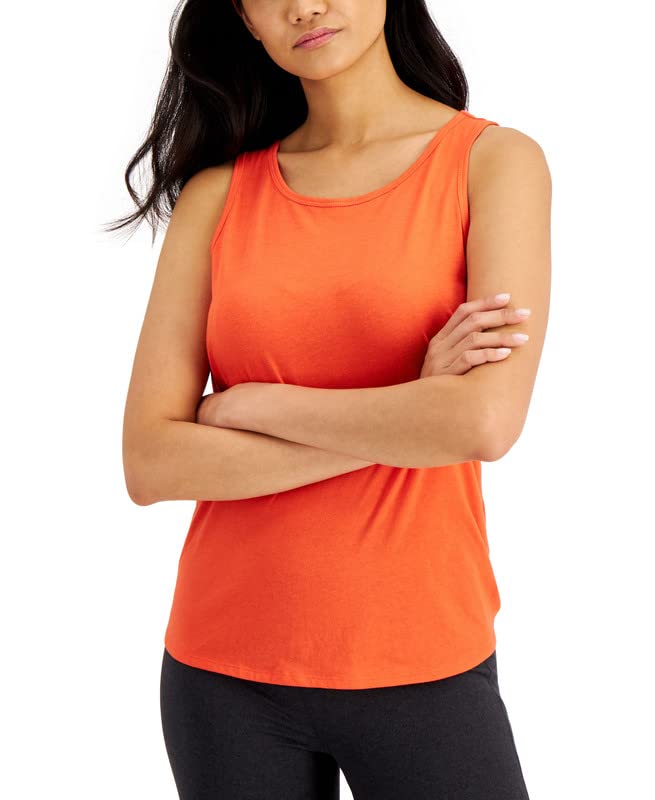 Ideology Women's Tie-Back Tank Top (Seaside Coral, Small) Orange Size S