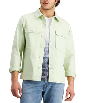 MICHAEL KORS Men's Shirt Jacket Light Green Size XL MSRP $178