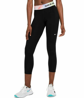 Nike Printed-Waist Logo 7/8 Length Leggings Womens black Size XS MSRP $55