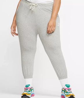 NIKE Plus Size Gym Vintage Capri Pants Gray Size 3X MSRP $45