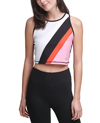 DKNY Colorblocked Crop Tanks Top Activewear Women's Size L