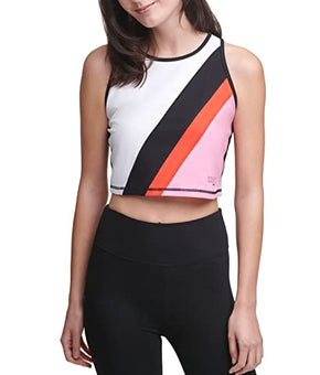 DKNY Colorblocked Crop Tanks Top Activewear Women's Size L