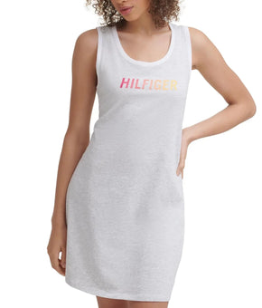 Tommy Hilfiger Sport Women's Ombre Logo Tank Dress Gray Size M MSRP $60