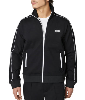 DKNY Men's Cheshire Stretch Zip Track Jacket Black Size XXL MSRP $90