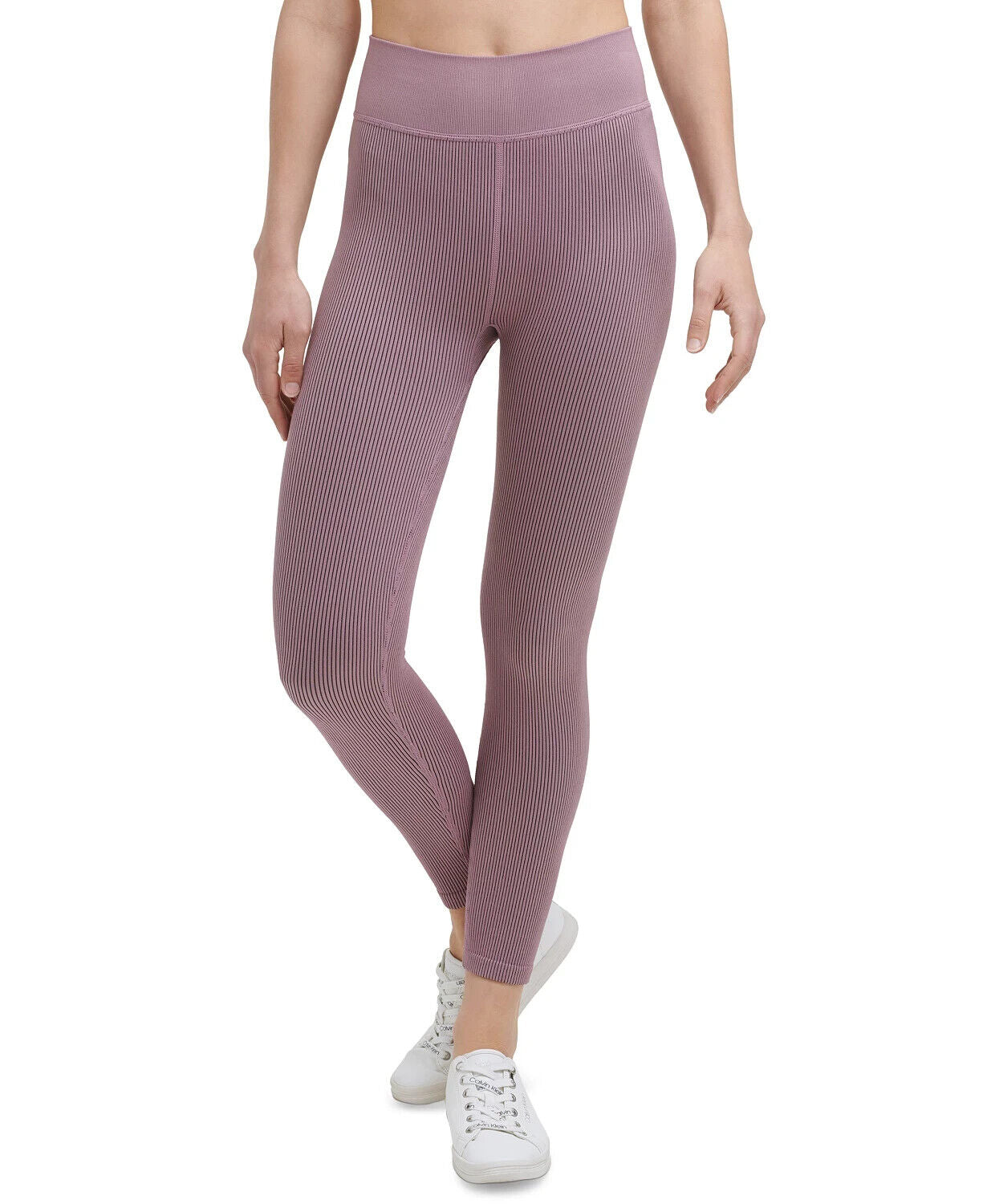 Calvin Klein Performance Rib 7/8 Length Leggings Womens purple Size S MSRP $60