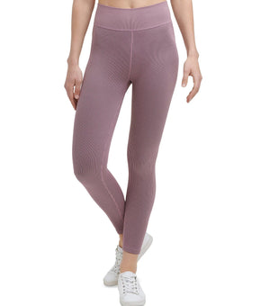 Calvin Klein Performance Rib 7/8 Length Leggings Womens purple Size S MSRP $60