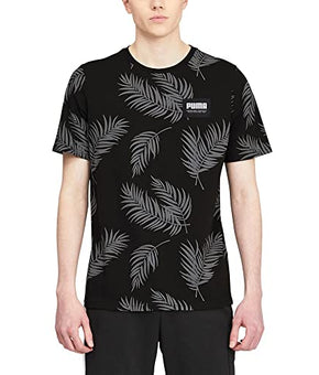 PUMA Men's Summer Court Tee Shirt Top Black, Small