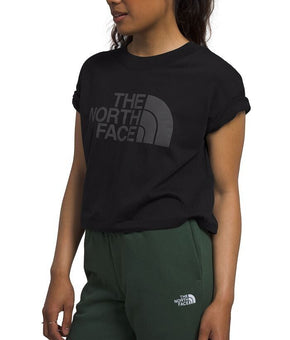THE NORTH FACE Women's Half Dome Cropped T-Shirt Black Size M