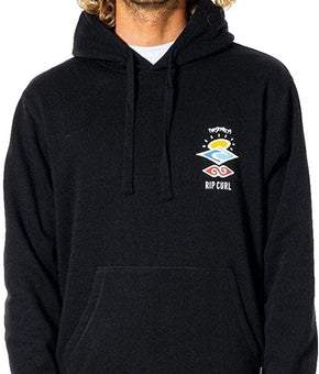 Rip Curl Search Icon Hood Men's black Size S MSRP $65
