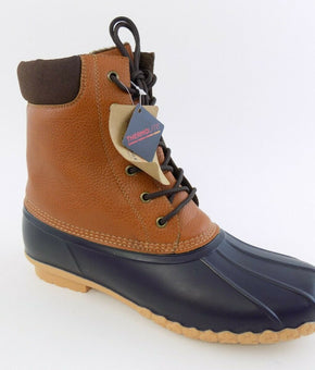 Weatherproof Vintage Men's Adam Duck Boots, Tan/Navy, 8M