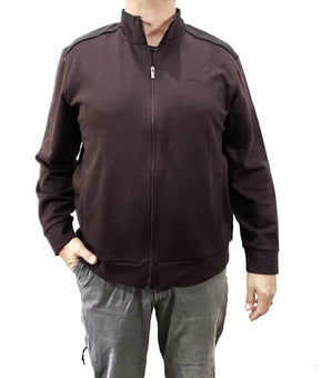 Calvin Klein Men's Jacket Full Zip Raspberry Chocolate Size 2XL