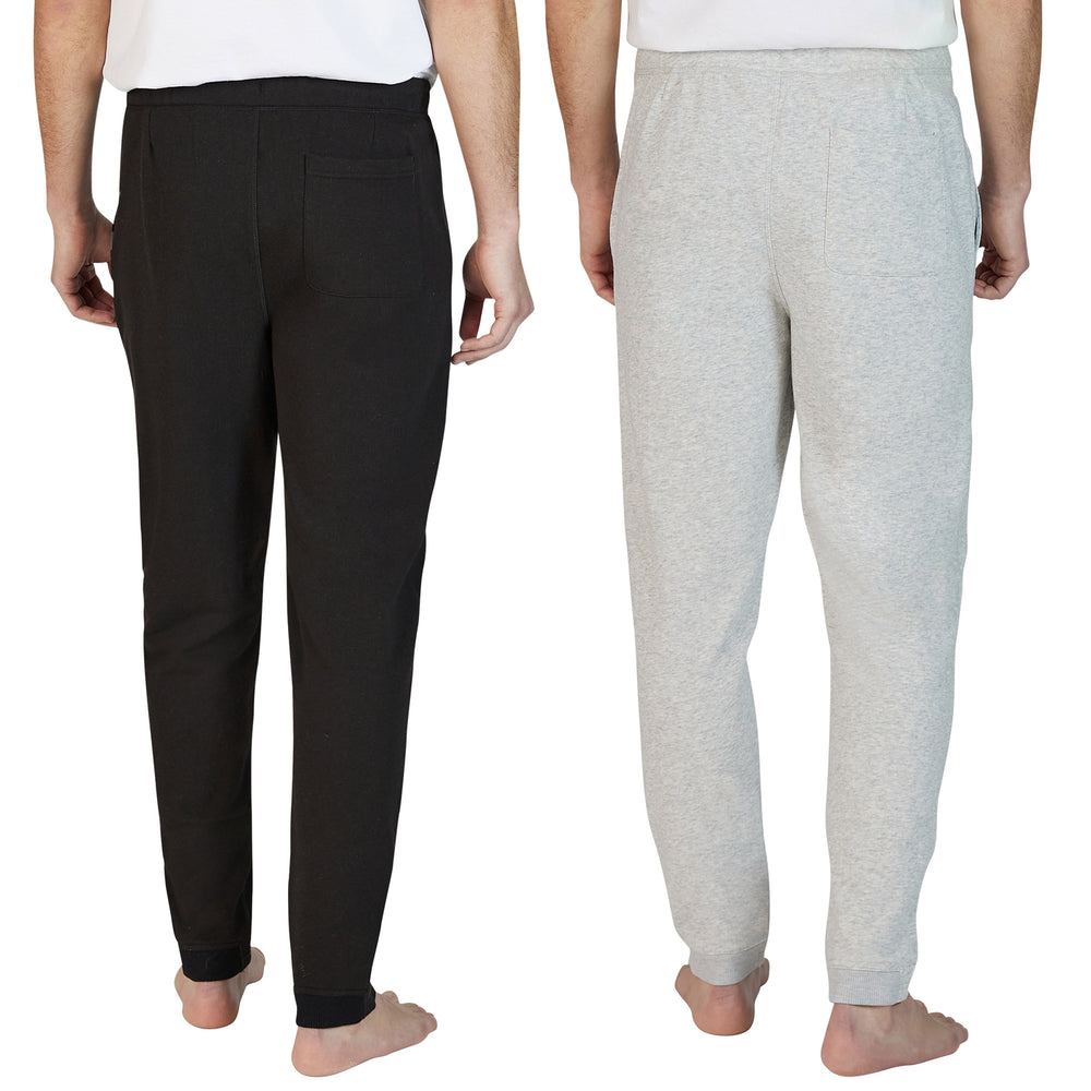 Eddie Bauer Men's Jogger Lounge Pants (2-Pack) Black-gray Size M