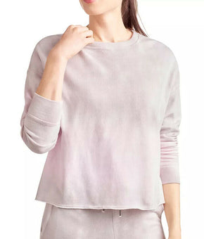 SPLENDID Women's Paint Dyed Triblend Pullover Gray Pink Size XS MSRP $138