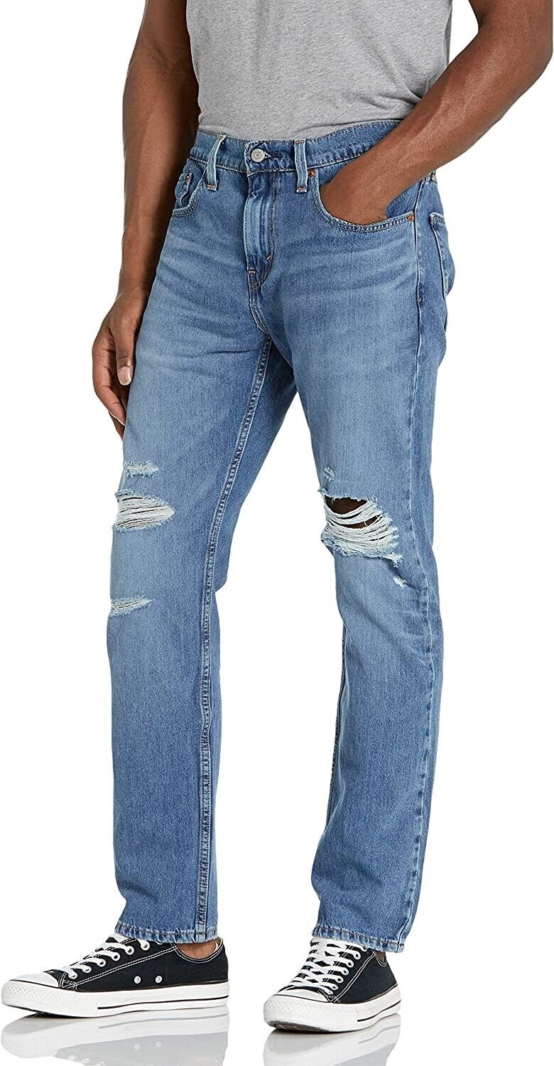 Levi's Men's 502 Taper Jeans, Ocala Knee Blue Size 34W x 29L MSRP $70
