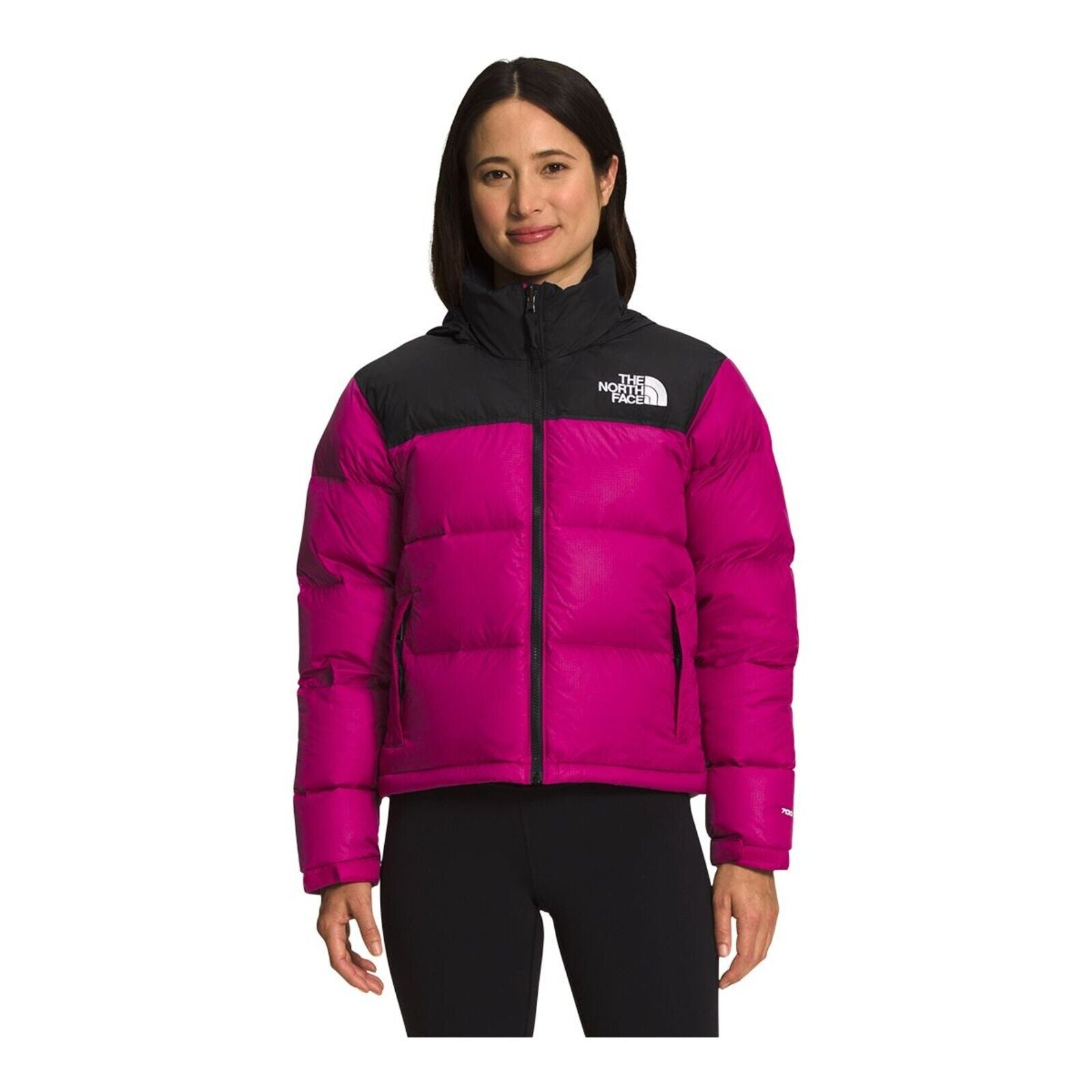 The North Face Women 1996 Retro Nuptse Down Jacket Pink Black SIze XS MSRP $320