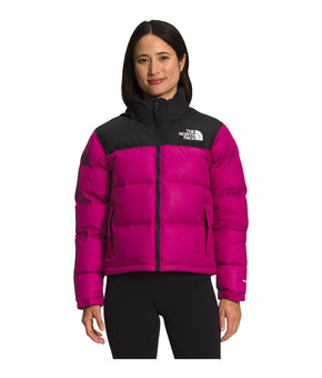 The North Face Women 1996 Retro Nuptse Down Jacket Pink Black SIze XS MSRP $320