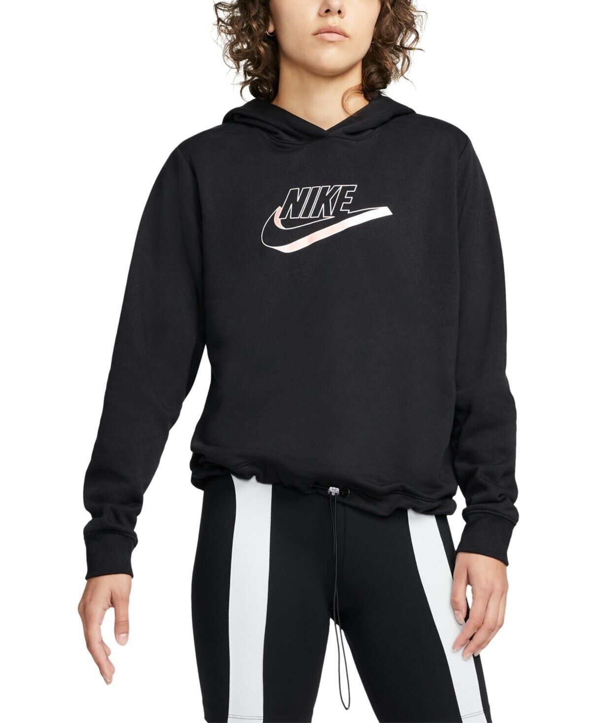 Nike womens Plus Size Sportswear Pullover Hoodie logo black Size 1X MSRP $55