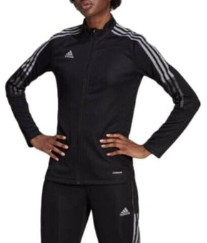 adidas Womens Tiro 21 Reflective Track Jacket Black Size S MSRP $60