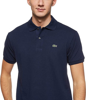 Lacoste Classic Cotton Pique Fashion Polo Shirt Navy Blue Size L MSRP $98
