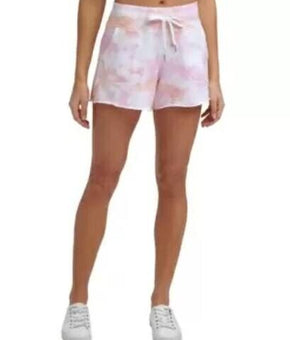Calvin Klein Womens Tie-Dyed French Terry Shorts pink Size S MSRP $40