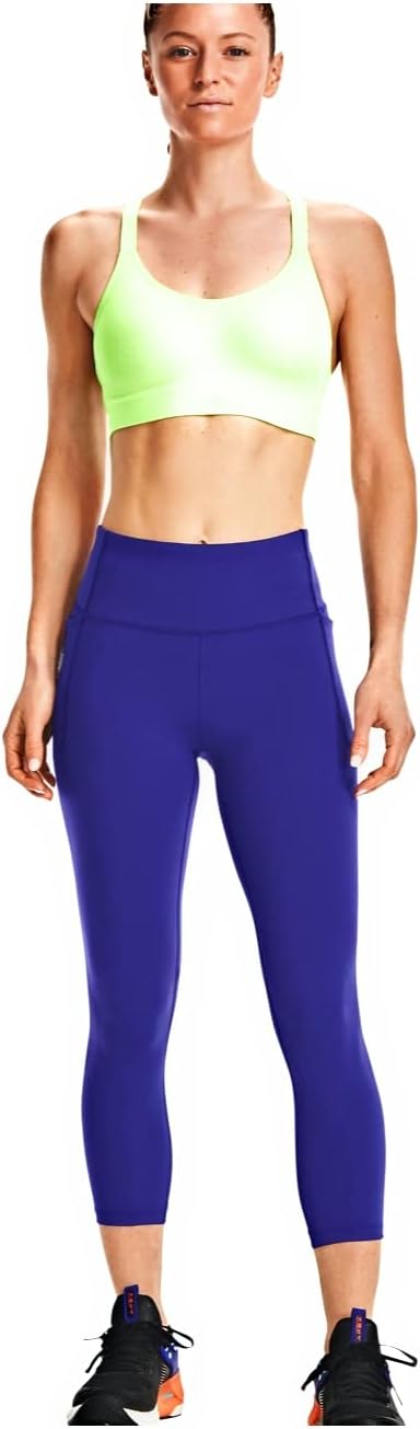 Under Armour Women's Meridian Rib No-Slip 7/8 Ankle Leggings Size S Purple