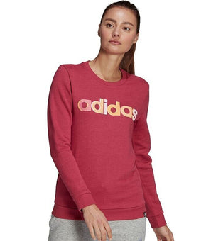Adidas Women's Multi-Color Logo Sweatshirts Wild Pink Size M MSRP $55