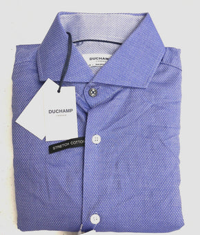 DUCHAMP Blue Dress Shirt Size 14.5/S 37