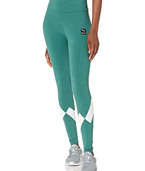 PUMA Women's International High Rise Leggings, Green Spruce, Large