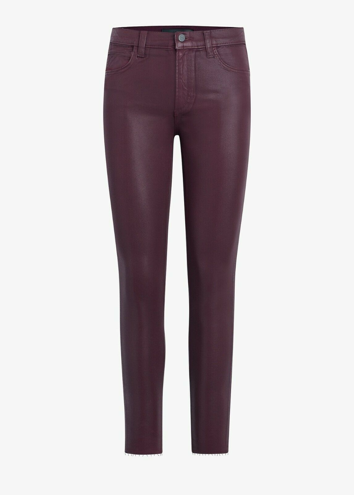 Joe's CHARLIE HIGH RISE SKINNY ANKLE COATED JEANS SIREN Red Size 30 MSRP $198