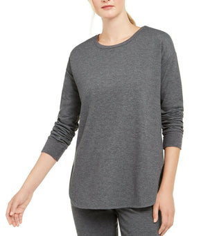 32 Degrees Women's Long Sleeve Fleece Top Gray Size L