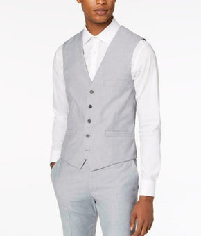Inc Men's Slim-Fit Gray Suit Vest, Gray, Size XL, MSRP $60