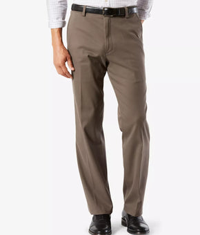 DOCKERS Men's Easy Classic Fit Khaki Stretch Pants Brown Size 32x32 MSRP $50