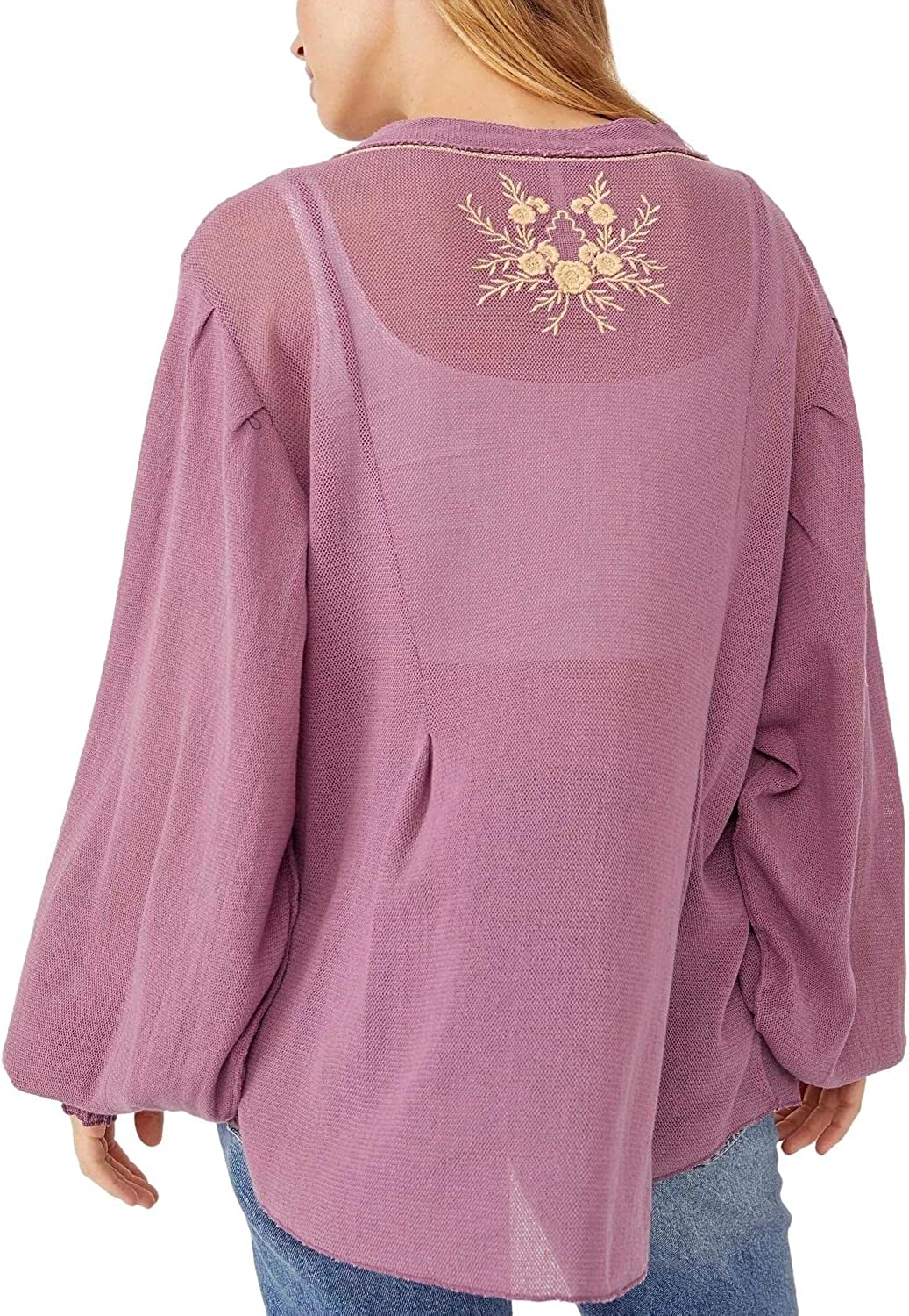 Free People Margie Top, Candied Lilac, Purple Size L