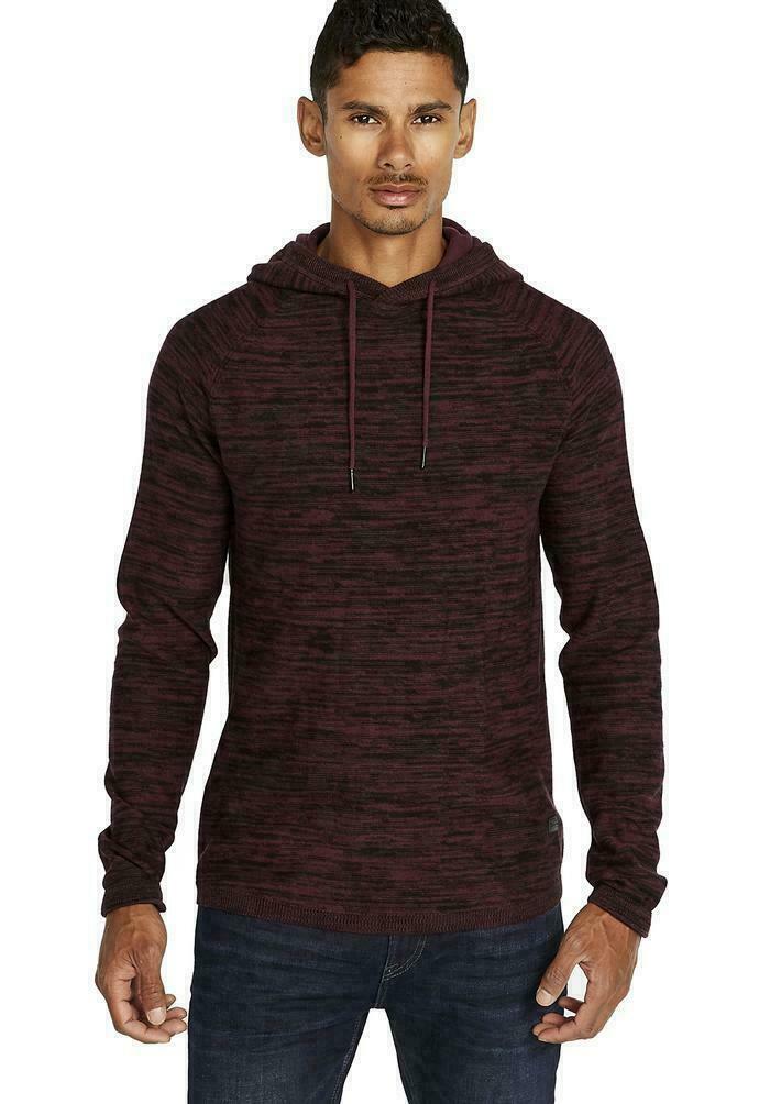 Buffalo David Bitton Men's Wamen Hooded Sweater Burgundy Wine Red Size S